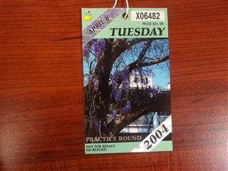 2004 MASTERS PRACTICE ROUND TICKET APRIL 6TH TUESDAY